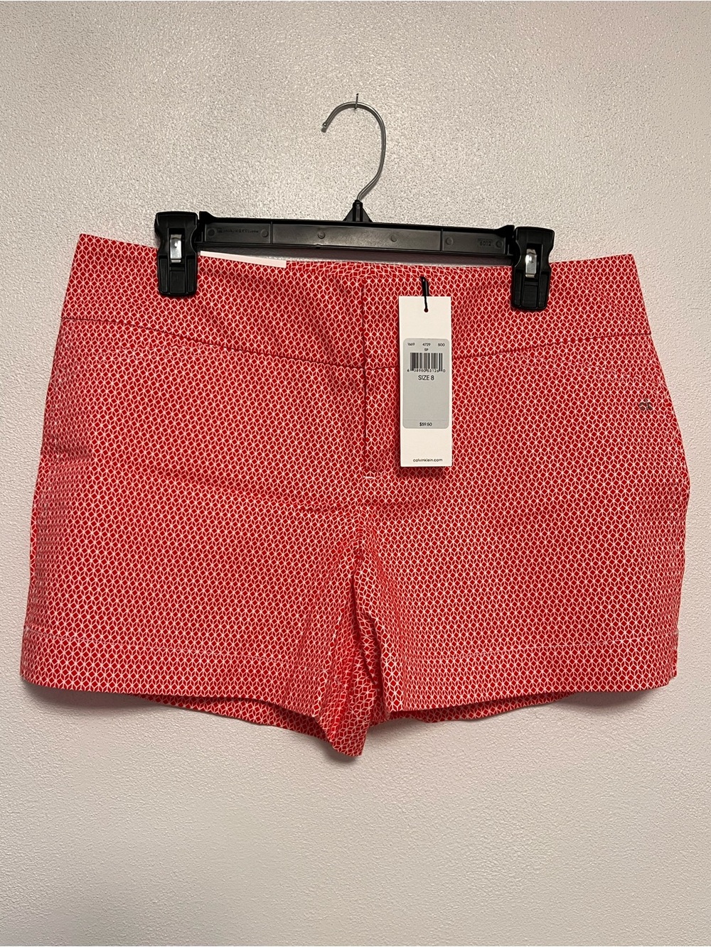 Calvin Klein Red Geo Print Shorts